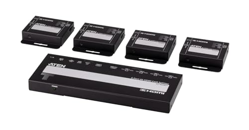 ATEN VS1824KIT 4-Port 4K HDMI Cat6 Splitter mit 4 Empfänger von ATEN