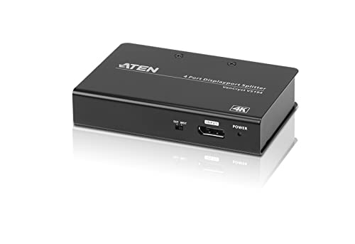 ATEN VS192-AT-G DisplayPort-Splitter 4096 x 2160 Pixel Schwarz von ATEN