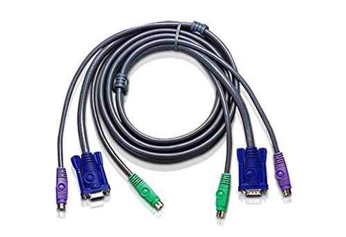 Aten 2L-5003P/C KVM PS/2 VGA Kabel, grau, 3 m von ATEN