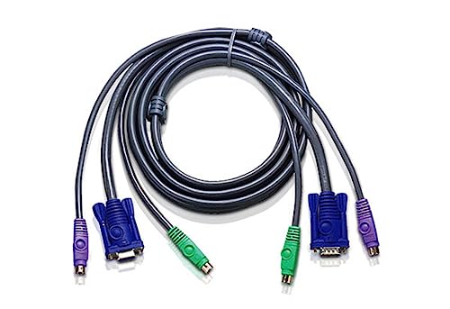 Aten 2L-5005P/C KVM PS/2 VGA Kabel, grau, 5 m von ATEN