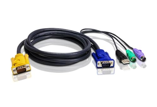 Aten 2L-5302UP PS/2-USB KVM Kabel 1,8m von Aten