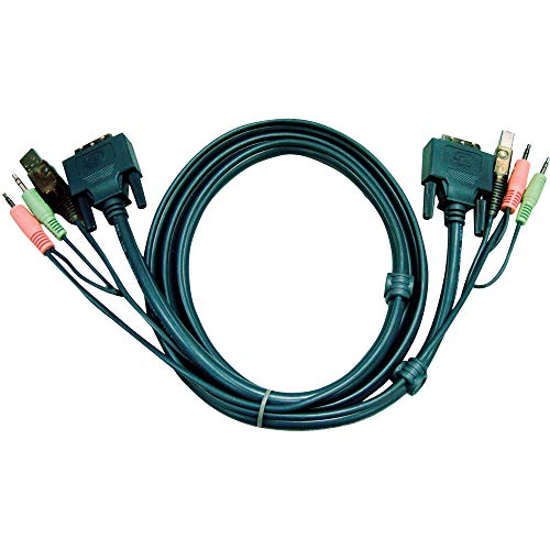 Aten 2L-7D02U Kabelsatz (DVI, USB, Audio) 1,8m von ATEN