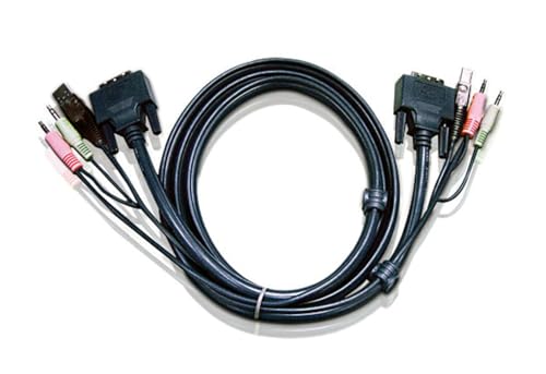 Aten 2L-7D03UI USB DVI-I Single Link KVM Kabel 3m von ATEN