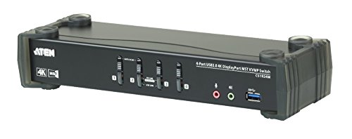 Aten CS1924M 4-Port USB 3.0 4K DisplayPort MST KVM Switch schwarz von ATEN