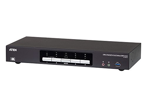 Aten CS1944DP 4-Port USB 3.0 KVM-Switch, 4K DP Schwarz von ATEN