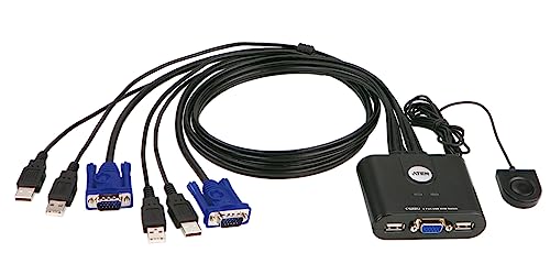 Aten CS22U 2-Port USB VGA KVM Switch, schwarz von ATEN