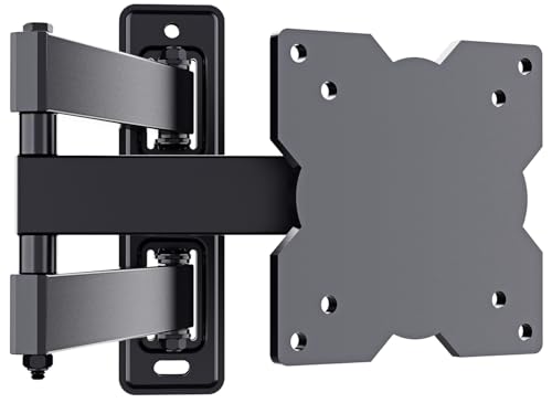 TV Wandhalterung für 14-32 Zoll Bildschirme VESA 75x75 bis 100x100mm Schwenkbare Neigbare und Ausfahren für LED, OLED, Flach & Curved Wandhalter Fernsehers - Max Last 20 kg TV Wandhalterung für 14-32 Zoll Bildschirme VESA 75x75 bis 100x100mm Schwenkbare Neigbare und Ausfahren für LED, OLED, Flach & Curved Wandhalter Fernsehers - Max Last 20 kg von ATHLETIC