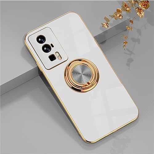 ATISIJIE Handyhülle für iPhone 15 Plus Hülle, 360° Rotating Ständer Magnet Autohalterungen TPU Flexibler Silicone Schutzhülle Shockproof Ring Halter Handyhülle Case für Damen Weiß ATISIJIE Handyhülle für iPhone 15 Plus Hülle, 360° Rotating Ständer Magnet Autohalterungen TPU Flexibler Silicone Schutzhülle Shockproof Ring Halter Handyhülle Case für Damen Weiß von ATISIJIE
