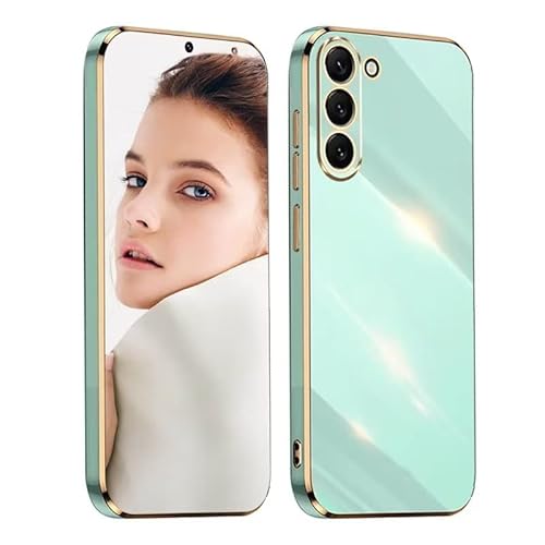 ATISIJIE Hülle für Samsung Galaxy A11/ M11 Handyhülle Original, Ultradünn Galvanisiertes Weiches Kieselgel Kratzfeste TPU Handyhülle, Einfaches Stilvoll Shiny Schutzhülle Cover Case Grün von ATISIJIE