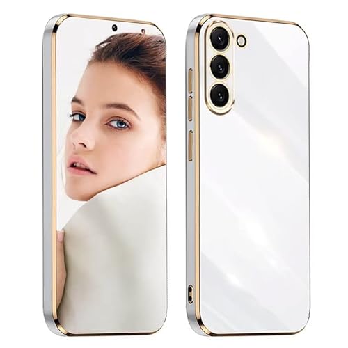 ATISIJIE Hülle für Samsung Galaxy A11/ M11 Handyhülle Original, Ultradünn Galvanisiertes Weiches Kieselgel Kratzfeste TPU Handyhülle, Einfaches Stilvoll Shiny Schutzhülle Cover Case Weiß von ATISIJIE