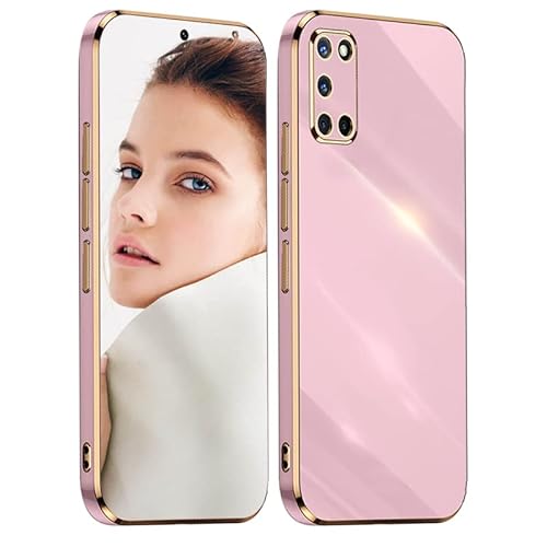 ATISIJIE Hülle für Samsung Galaxy A31 Handyhülle Original, Ultradünn Galvanisiertes Weiches Kieselgel Kratzfeste TPU Handyhülle, Einfaches Stilvoll Shiny Schutzhülle Cover Case Violett von ATISIJIE