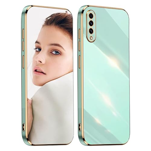 ATISIJIE Hülle für Samsung Galaxy A50 / A50S / A30S Handyhülle Original, Ultradünn Galvanisiertes Weiches Kieselgel Kratzfeste TPU Handyhülle, Einfaches Stilvoll Shiny Schutzhülle Cover Case Grün von ATISIJIE