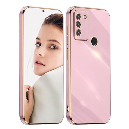 ATISIJIE Hülle für Samsung Galaxy M30s Handyhülle Original, Ultradünn Galvanisiertes Weiches Kieselgel Kratzfeste TPU Handyhülle, Einfaches Stilvoll Shiny Schutzhülle Cover Case Violett von ATISIJIE