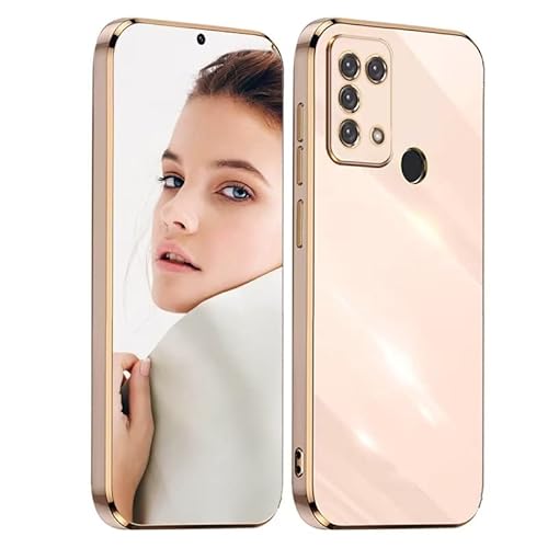 ATISIJIE Hülle für Samsung Galaxy M31 Handyhülle Original, Ultradünn Galvanisiertes Weiches Kieselgel Kratzfeste TPU Handyhülle, Einfaches Stilvoll Shiny Schutzhülle Cover Case Rosa von ATISIJIE