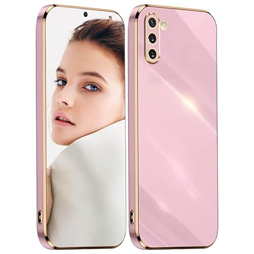 ATISIJIE Hülle für Samsung Galaxy Note10 Handyhülle Original, Ultradünn Galvanisiertes Weiches Kieselgel Kratzfeste TPU Handyhülle, Einfaches Stilvoll Shiny Schutzhülle Cover Case Violett von ATISIJIE