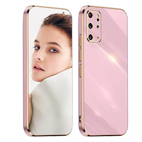 ATISIJIE Hülle für Samsung Galaxy S20+/S20 Plus Handyhülle Original, Ultradünn Galvanisiertes Weiches Kieselgel Kratzfeste TPU Handyhülle, Einfaches Stilvoll Shiny Schutzhülle Cover Case Violett von ATISIJIE