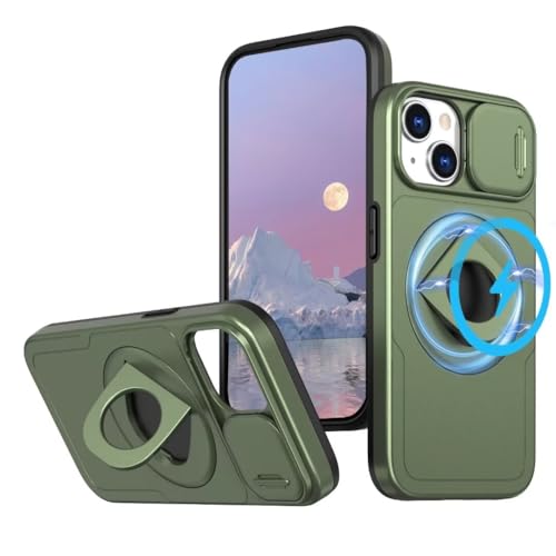 ATISIJIE Magnetisch Hülle für iPhone 13/14,360°Metall Magnetischer Ring Ständer Stoßfest Bumper Schutzhülle Kratzfest Ganzkörperschutz handyhülle für iPhone 13/14-Grün ATISIJIE Magnetisch Hülle für iPhone 13/14,360°Metall Magnetischer Ring Ständer Stoßfest Bumper Schutzhülle Kratzfest Ganzkörperschutz handyhülle für iPhone 13/14-Grün von ATISIJIE
