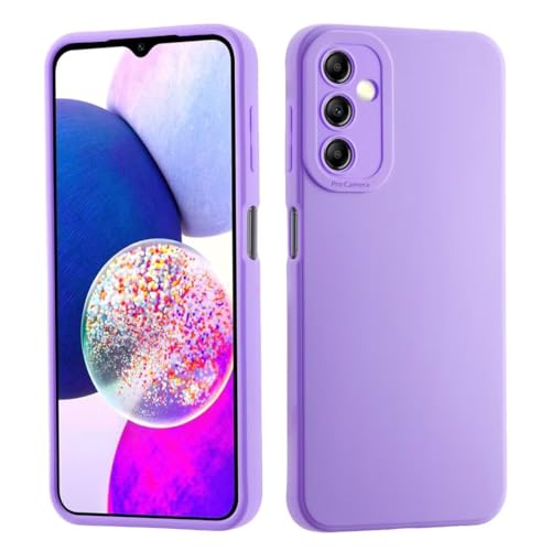 ATISIJIE Silicone Hülle Kompatibel Sumsang Galaxy S24,weichem seidigem Silicone Ultra Slim Shockproof Phone Case für Sumsang Galaxy S24-Lavendel von ATISIJIE