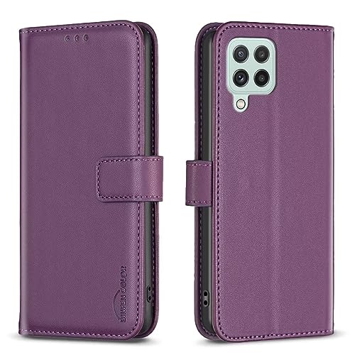 ATISIJIE für Samsung Galaxy A22/M32 /F22/M22 Hülle,PU Leder Handyhülle Lederhülle Klapphülle Kartenfach Flip Cover für Handy hülle Leather Wallet Phone Case-Dunkelviolett ATISIJIE für Samsung Galaxy A22/M32 /F22/M22 Hülle,PU Leder Handyhülle Lederhülle Klapphülle Kartenfach Flip Cover für Handy hülle Leather Wallet Phone Case-Dunkelviolett von ATISIJIE