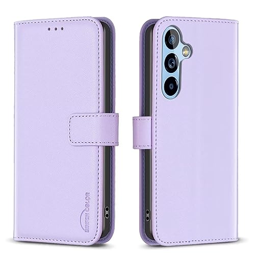ATISIJIE für Samsung Galaxy A54 5G Hülle,PU Leder Handyhülle Lederhülle Klapphülle Kartenfach Flip Cover für Handy hülle Leather Wallet Phone Case Hülle für Samsung Galaxy A54 5G-lila von ATISIJIE