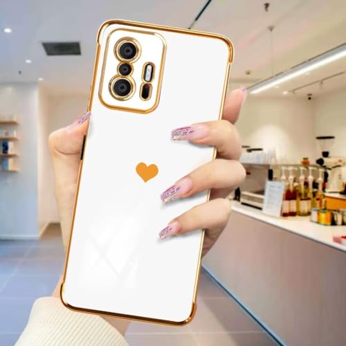ATISIJIE für XiaoMi 11T 5g / 11T Pro Herz Hülle,Herz Mädchen Handyhülle Süß Galvanik Liebesmuster Silikon Schutzhülle Kameraschutz Stoßfest Bumper Hülle für XiaoMi 11T 5g / 11T Pro(DDAX-White) ATISIJIE für XiaoMi 11T 5g / 11T Pro Herz Hülle,Herz Mädchen Handyhülle Süß Galvanik Liebesmuster Silikon Schutzhülle Kameraschutz Stoßfest Bumper Hülle für XiaoMi 11T 5g / 11T Pro(DDAX-White) von ATISIJIE