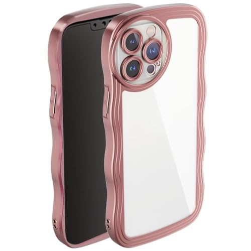 ATISIJIE für iPhone 14 Pro Max Niedliche Wellen Hülle,Crystal Clear Case mit Anti-Kratzen Schutzhülle Handyhülle für iPhone 14 Pro Max Roségold ATISIJIE für iPhone 14 Pro Max Niedliche Wellen Hülle,Crystal Clear Case mit Anti-Kratzen Schutzhülle Handyhülle für iPhone 14 Pro Max Roségold von ATISIJIE