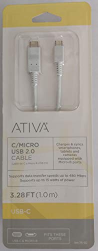 Ativa C/Micro USB 2.0 Kabel 795-902 von ATIVA