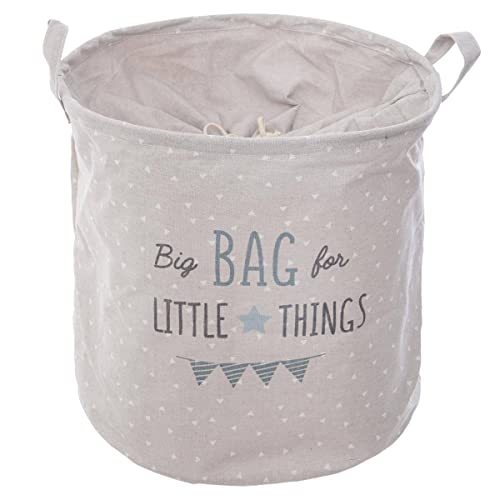 Aufbewahrungstasche für Kinder Little Things - blau H 38 cm - Blau - Atmosphera créateur d'intérieur von ATMOSPHERA CREATEUR D'INTERIEUR