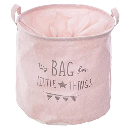 Aufbewahrungstasche für Kinder Little Things - rosa H 38 cm - Rosa - Atmosphera créateur d'intérieur von ATMOSPHERA CREATEUR D'INTERIEUR