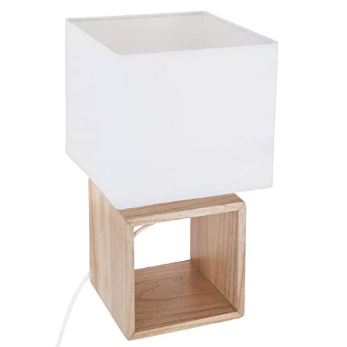 Quadratische Holzlampe H32 von ATMOSPHERA CREATEUR D'INTERIEUR