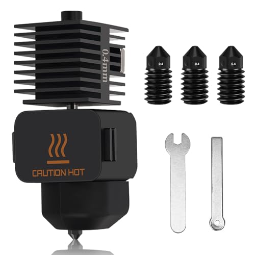ATMWM 3D Drucker Hotend für Bambu Lab A1/A1 Mini 0,4mm, Düse aus Gehärtetem Stahl und Silikonsocke für Bambu Lab 3D Druckerteil, Silikonabdeckung Socke für BambuLab A1/A1 Mini 3D Drucker ATMWM 3D Drucker Hotend für Bambu Lab A1/A1 Mini 0,4mm, Düse aus Gehärtetem Stahl und Silikonsocke für Bambu Lab 3D Druckerteil, Silikonabdeckung Socke für BambuLab A1/A1 Mini 3D Drucker von ATMWM