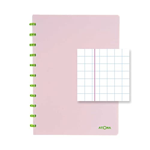 ATOMA Notebook Systeem | Smooth | A4 | roze | geruit 5 mm von ATOMA