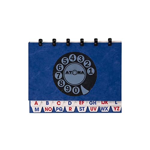 ATOMA Notizbuch System - Phone book - 180 x 140 mm - blauw von ATOMA