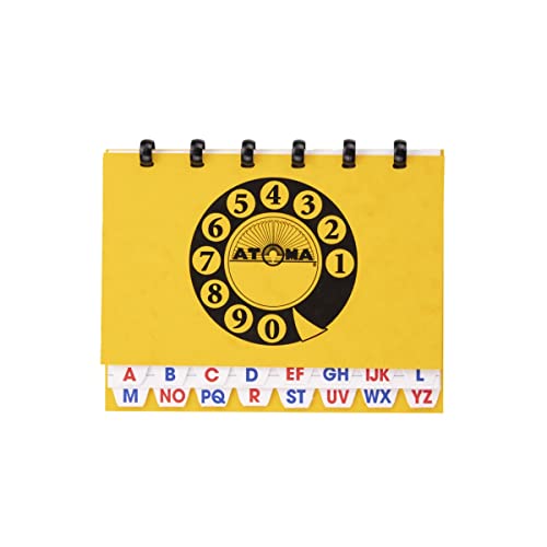 ATOMA Notizbuch System - Phone book - 180 x 140 mm - gelb von ATOMA