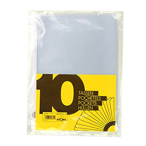 Perforierte Tasche, A4, Packung mit 10 von ATOMA