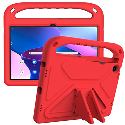 [Not für Lenovo M10 Plus 2nd Gen ] Lenovo Tab M10 Plus (3rd Gen) 10.6 Zoll Hülle, ATOOZ Eva Stander Hülle für Lenovo Tab M10 Plus 10.6" 2022 Mit Griff (Rot) von ATOOZ