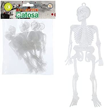 ATOSA B/Solo Skelett 25X15 Glow IN The Dark 12 U, Mehrfarbig (38833) von ATOSA