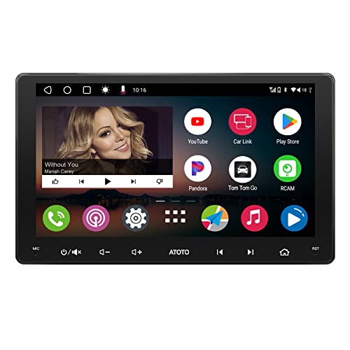 [9 Zoll] ATOTO A6 PF Doppel-DIN Android Autoradio, kabellos CarPlay & Android Auto, IPS-Display Dual Bluetooth, WiFi/BT/USB-Tethering-Internet, HD-LRV, 2G+32G, A6G209PF von ATOTO