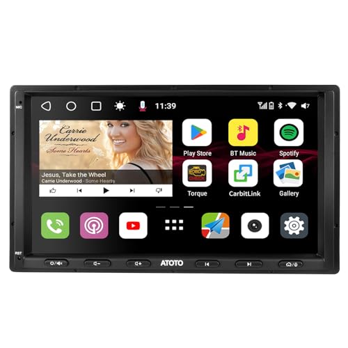 ATOTO S8 7" QLED 6G+128G Android Autoradio 2 DIN Auto-Navigation, Wireless CarPlay & Android Auto, Eingebautes 4G, WiFi/BT/USB Tethering, 2 Bluetooth mit aptX HD, Verstärker 4×49W, DSP,LRV,S8G2A79UN von ATOTO