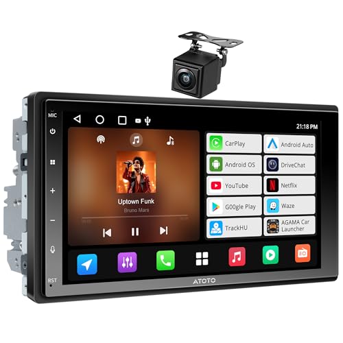 [2G+32G] ATOTOLIFE A5L Android Doppel Din Radio 7 Zoll Bildschirm mit Drivechat KI, Wireless CarPlay Android Auto, 2 Din Autoradio mit Rückfahrkamera, GPS Navi, WiFi, Bluetooth, AM/FM von ATOTOLIFE