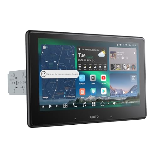 ATOTOZONE 10" QLED AI Android Autoradio 1 DIN, Floating Screen Auto, 8G+128G In-Dash Navigation,4G LTE, Kabelloses CarPlay & Android Auto, Dual-Phone & 2 Bluetooth,SCVC,GPS-Tracking,X10G110E ATOTOZONE 10" QLED AI Android Autoradio 1 DIN, Floating Screen Auto, 8G+128G In-Dash Navigation,4G LTE, Kabelloses CarPlay & Android Auto, Dual-Phone & 2 Bluetooth,SCVC,GPS-Tracking,X10G110E von ATOTOZONE