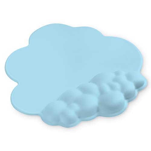 ATTACK SHARK Cloud Mauspad Handgelenkauflage,Ergonomische Mausmatte,rutschfeste Basis für komfortable und Präzise Steuerung, Leichtgewicht Gaming-Pad für Tippen/Gaming-Schreibtischzubehör -Blau von ATTACK SHARK