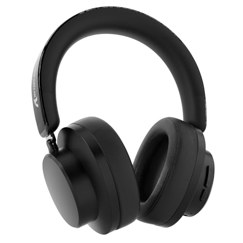 ATTACK SHARK G500 Kabelloser Kopfhörer mit Active Noise Cancelling, Over Ear Bluetooth Headset mit Integriertem Mikrofon, BT5.3 & 3.5MM Kabel-Dualmodus, Lightweight Foldable, On-Ear-Stil - Schwarz von ATTACK SHARK