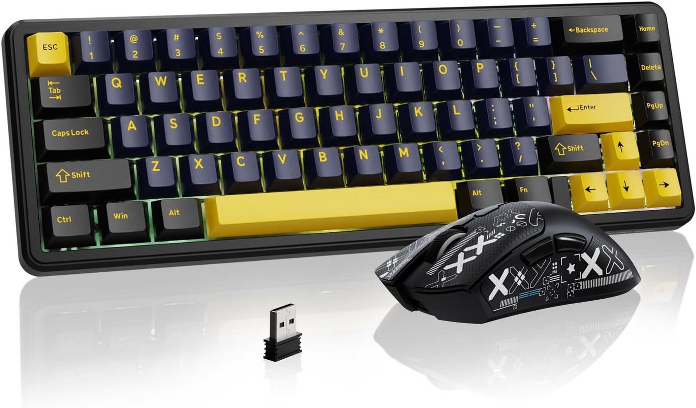 ATTACK SHARK Ultimativer 8000Hz, RT 0,01mm,RGB,65hAkku PAW3311-Sensor mit 18.000DPI Tastatur- und Maus-Set, 20 Mio. Klicks, 65h Akku-Laufzeit – ideal für intensive Gaming Session ATTACK SHARK Ultimativer 8000Hz, RT 0,01mm,RGB,65hAkku PAW3311-Sensor mit 18.000DPI Tastatur- und Maus-Set, 20 Mio. Klicks, 65h Akku-Laufzeit – ideal für intensive Gaming Session von ATTACK SHARK