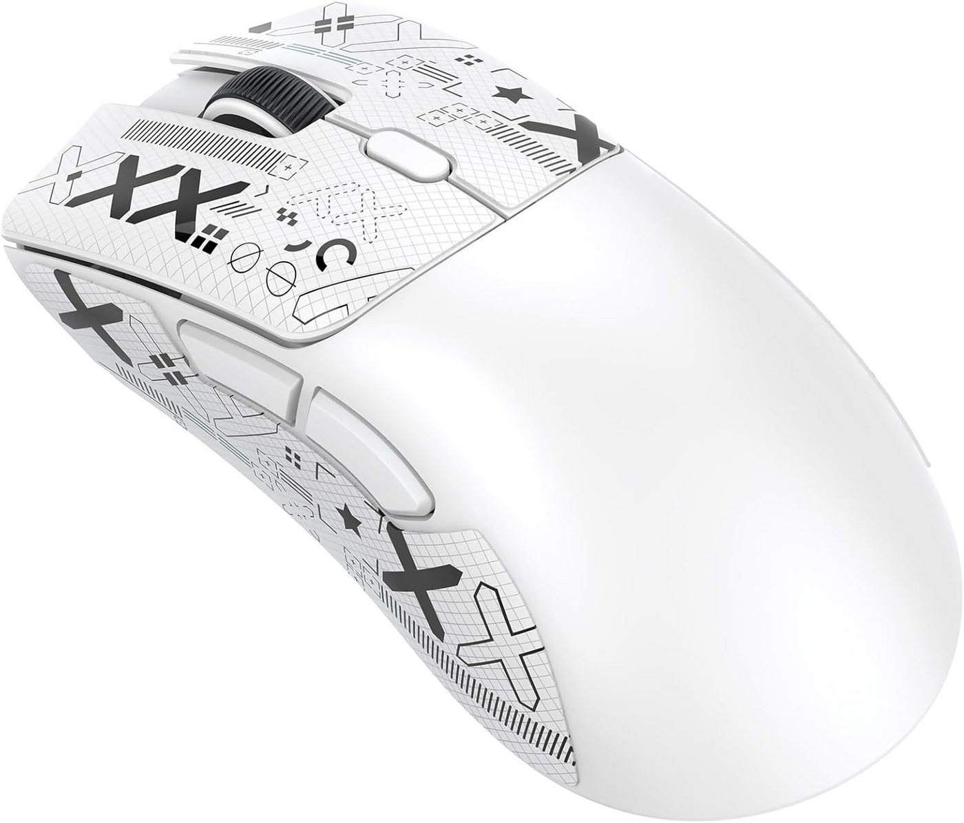 ATTACK SHARK mit PixArt PAW3311 Gaming-Sensor, BT/2,4G kabellose/kabelgebundene Gaming-Maus (kabelgebunden, USB, Bluetooth, BT/2,4G kabellose/kabelgebundene Gaming-Maus, 6 einstellbare) von ATTACK SHARK