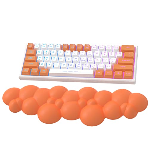 Attack Shark Orange Cloud Weiche, Bequeme Tastatur-Handballenauflage, Rutschfeste, Ergonomische Handgelenkstütze, Schreibtisch-Handauflage für Mechanische TKL-Tastatur/Gaming-Tastatur in Voller Größe von ATTACK SHARK