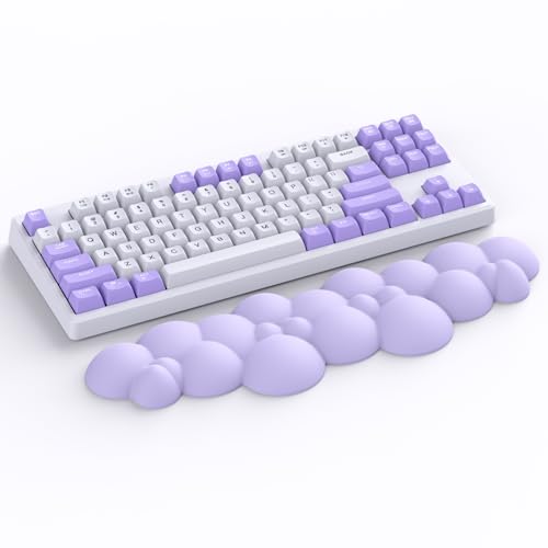 Attack Shark lila Cloud Weiche, bequeme Tastatur-Handballenauflage, rutschfeste, ergonomische Wrist, Schreibtisch-Wrist, mechanische TKL/Gaming-Tastatur in voller Größe, 15,2 x 4,4 x 1,2 Zoll Wrist Attack Shark lila Cloud Weiche, bequeme Tastatur-Handballenauflage, rutschfeste, ergonomische Wrist, Schreibtisch-Wrist, mechanische TKL/Gaming-Tastatur in voller Größe, 15,2 x 4,4 x 1,2 Zoll Wrist von ATTACK SHARK