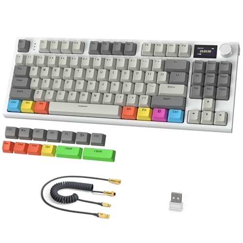 RK86Pro Mechanische Tastatur, 2,4G Wireless/BT5.0/USB-C Wired Gaming-Tastatur von ATTACK SHARK