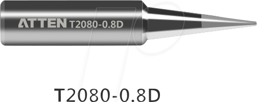 ATTEN T2080-0.8D - Lötspitze, 0,8 mm, spitz von ATTEN