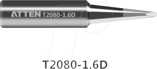 ATTEN T2080-1.6D - Lötspitze, 1,6 mm, meißelförmig, gerade von ATTEN